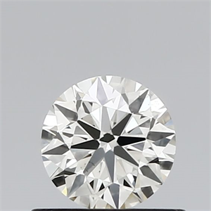 Picture of Natural Diamond 0.54 Carats, Round with Excellent Cut, J Color, VS2 Clarity and Certified by IGI