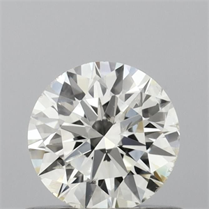 Picture of Natural Diamond 0.51 Carats, Round with Excellent Cut, J Color, SI1 Clarity and Certified by IGI