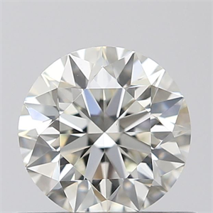 Picture of Natural Diamond 0.50 Carats, Round with Excellent Cut, J Color, VVS2 Clarity and Certified by GIA