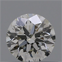 Natural Diamond 0.44 Carats, Round with Excellent Cut, H Color, IF Clarity and Certified by GIA