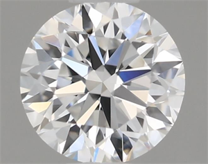 Picture of Natural Diamond 0.40 Carats, Round with Very Good Cut, E Color, VVS1 Clarity and Certified by GIA