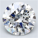 Natural Diamond 4.01 Carats, Round with Excellent Cut, F Color, VS1 Clarity and Certified by GIA