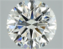 Natural Diamond 2.40 Carats, Round with Excellent Cut, H Color, VS1 Clarity and Certified by GIA