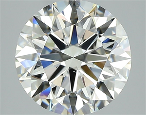 Picture of Natural Diamond 2.40 Carats, Round with Excellent Cut, H Color, VS1 Clarity and Certified by GIA