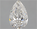 Natural Diamond 1.74 Carats, Pear with  Cut, E Color, SI1 Clarity and Certified by GIA