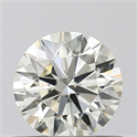 Natural Diamond 0.55 Carats, Round with Excellent Cut, K Color, IF Clarity and Certified by IGI