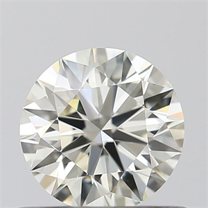 Picture of Natural Diamond 0.55 Carats, Round with Excellent Cut, K Color, IF Clarity and Certified by IGI