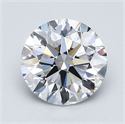 Natural Diamond 1.40 Carats, Round with Excellent Cut, D Color, VVS1 Clarity and Certified by GIA