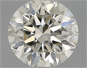 Natural Diamond 0.50 Carats, Round with Excellent Cut, I Color, VS2 Clarity and Certified by IGI