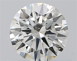 Picture of Natural Diamond 0.50 Carats, Round with Excellent Cut, I Color, SI1 Clarity and Certified by GIA