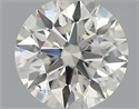 Natural Diamond 0.43 Carats, Round with Excellent Cut, H Color, SI1 Clarity and Certified by IGI