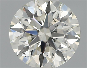 Picture of Natural Diamond 0.43 Carats, Round with Excellent Cut, H Color, SI1 Clarity and Certified by IGI