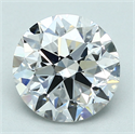 Natural Diamond 3.02 Carats, Round with Very Good Cut, D Color, SI1 Clarity and Certified by GIA