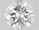 Natural Diamond 2.01 Carats, Round with Excellent Cut, H Color, VS1 Clarity and Certified by GIA