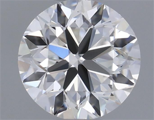 Picture of Natural Diamond 0.40 Carats, Round with Very Good Cut, F Color, VVS2 Clarity and Certified by GIA