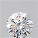 Natural Diamond 0.40 Carats, Round with Excellent Cut, D Color, SI2 Clarity and Certified by GIA