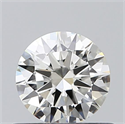 Natural Diamond 0.50 Carats, Round with Very Good Cut, K Color, VVS2 Clarity and Certified by GIA