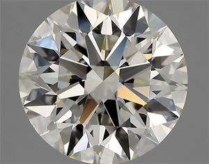 Picture of Natural Diamond 3.31 Carats, Round with Excellent Cut, J Color, VVS2 Clarity and Certified by GIA