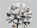 Natural Diamond 0.40 Carats, Round with Excellent Cut, F Color, SI2 Clarity and Certified by GIA