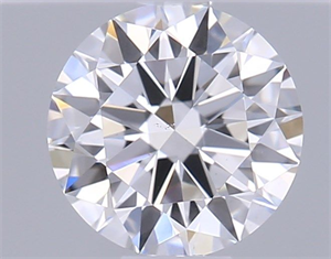 Picture of Natural Diamond 0.40 Carats, Round with Excellent Cut, E Color, VS2 Clarity and Certified by GIA