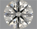 Natural Diamond 0.44 Carats, Round with Excellent Cut, H Color, SI1 Clarity and Certified by IGI