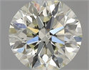 Natural Diamond 0.40 Carats, Round with Very Good Cut, K Color, VS2 Clarity and Certified by IGI