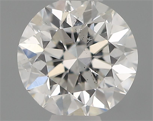 Picture of Natural Diamond 0.40 Carats, Round with Very Good Cut, F Color, SI2 Clarity and Certified by IGI