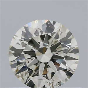 Picture of Natural Diamond 0.41 Carats, Round with Excellent Cut, J Color, SI2 Clarity and Certified by IGI