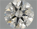 Natural Diamond 0.48 Carats, Round with Excellent Cut, H Color, I1 Clarity and Certified by IGI