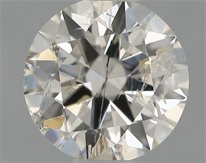 Picture of Natural Diamond 0.48 Carats, Round with Excellent Cut, H Color, I1 Clarity and Certified by IGI