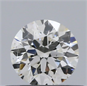 Natural Diamond 0.40 Carats, Round with Excellent Cut, H Color, SI1 Clarity and Certified by IGI