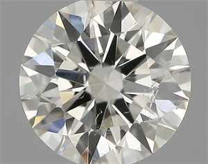 Picture of Natural Diamond 0.50 Carats, Round with Excellent Cut, H Color, SI1 Clarity and Certified by IGI