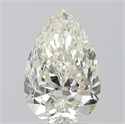 Natural Diamond 3.01 Carats, Pear with  Cut, I Color, SI2 Clarity and Certified by IGI