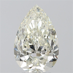 Picture of Natural Diamond 3.01 Carats, Pear with  Cut, I Color, SI2 Clarity and Certified by IGI