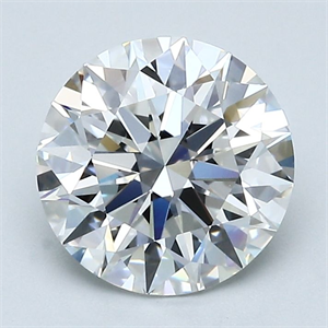 Picture of Natural Diamond 2.03 Carats, Round with Excellent Cut, F Color, VVS2 Clarity and Certified by GIA