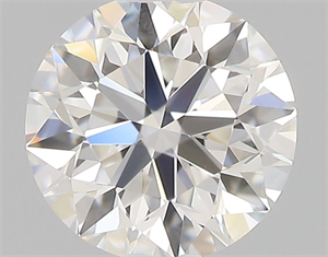 Picture of Natural Diamond 0.42 Carats, Round with Excellent Cut, F Color, IF Clarity and Certified by GIA