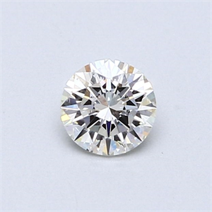 Picture of Natural Diamond 0.40 Carats, Round with Excellent Cut, H Color, VVS1 Clarity and Certified by GIA