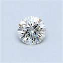 Natural Diamond 0.40 Carats, Round with Very Good Cut, I Color, SI1 Clarity and Certified by GIA