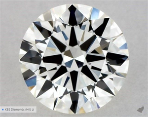 Picture of Natural Diamond 0.50 Carats, Round with Excellent Cut, J Color, VVS1 Clarity and Certified by GIA