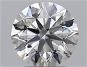 Natural Diamond 2.01 Carats, Round with Excellent Cut, F Color, VS1 Clarity and Certified by GIA