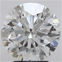 Natural Diamond 3.00 Carats, Round with Excellent Cut, F Color, VS2 Clarity and Certified by GIA