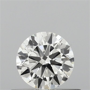 Picture of Natural Diamond 0.41 Carats, Round with Excellent Cut, G Color, VS2 Clarity and Certified by IGI