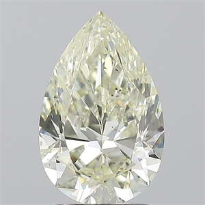 Picture of Natural Diamond 2.00 Carats, Pear with  Cut, K Color, SI1 Clarity and Certified by IGI