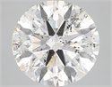 Natural Diamond 5.02 Carats, Round with Excellent Cut, F Color, SI2 Clarity and Certified by IGI