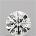 Natural Diamond 0.50 Carats, Round with Excellent Cut, H Color, SI2 Clarity and Certified by GIA