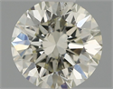 Natural Diamond 0.40 Carats, Round with Excellent Cut, J Color, SI1 Clarity and Certified by IGI