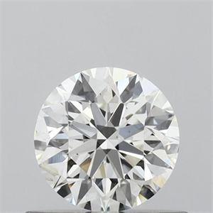 Picture of Natural Diamond 0.55 Carats, Round with Excellent Cut, I Color, SI2 Clarity and Certified by GIA