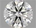 Natural Diamond 0.50 Carats, Round with Excellent Cut, J Color, VS2 Clarity and Certified by IGI