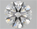 Natural Diamond 2.14 Carats, Round with Excellent Cut, F Color, VS2 Clarity and Certified by GIA