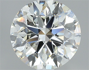 Picture of Natural Diamond 1.97 Carats, Round with Excellent Cut, I Color, IF Clarity and Certified by GIA